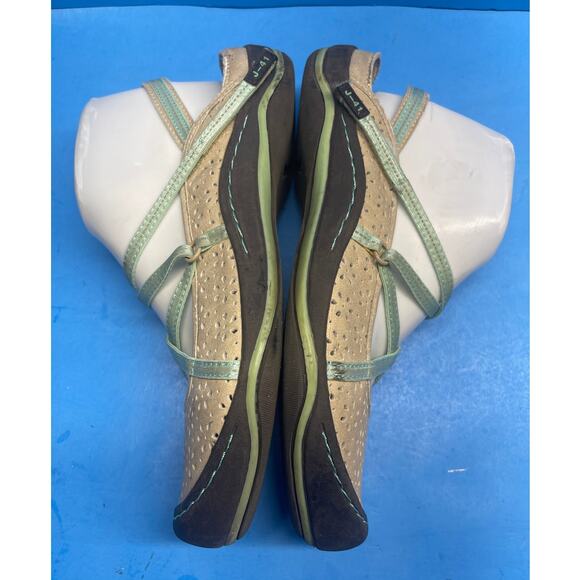 J-41 Women's Shoes Adventure All Terra Terrain Strappy Sport 9 Beige Turquoise - Picture 8 of 13